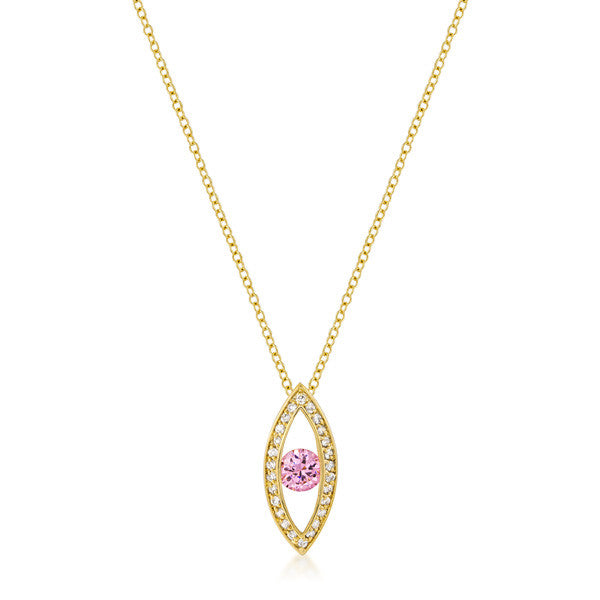 Eye-Catcher Pendant in Goldtone